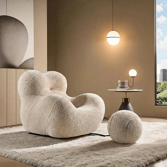 Cloud Armchair & Ottoman Set – Modern Designer Lounge Chair